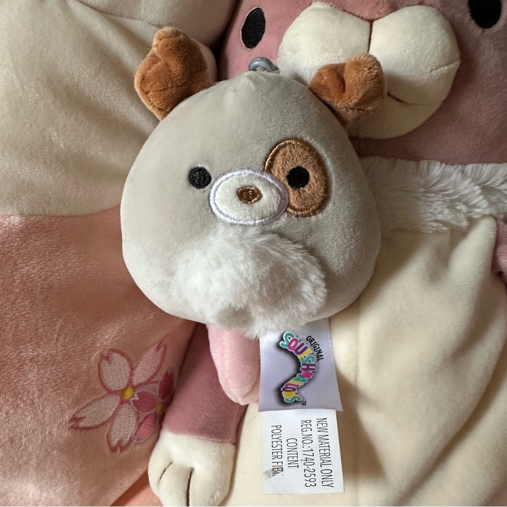 Squishmallow Dog Clip Keychain Puppy